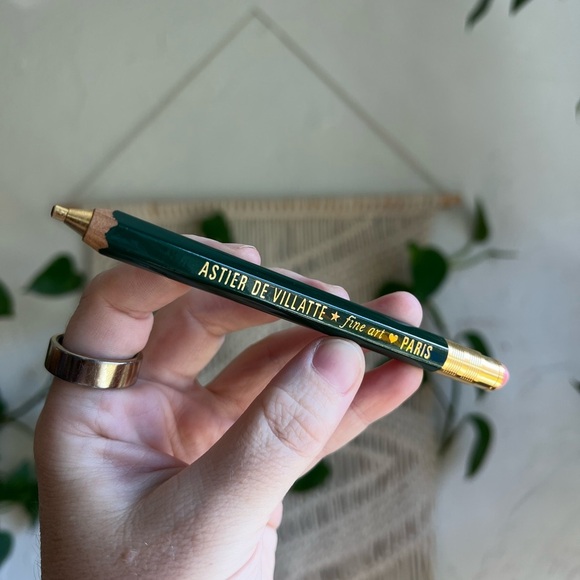 Astier de Villatte Robusto Mechanical Pencil Fine Art Green Gold Stationery - Picture 2 of 8